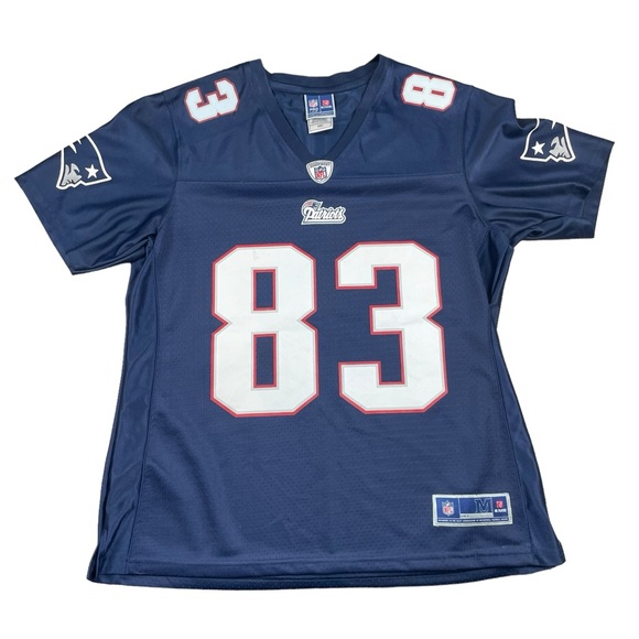 New England Patriots Wes Welkey Jersey Men Size Medium NFL PRO LINE Blue - Picture 1 of 9